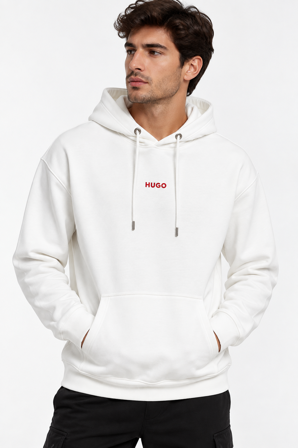Hugo Boss Hoodie Ma-255 White Hoodie M / White