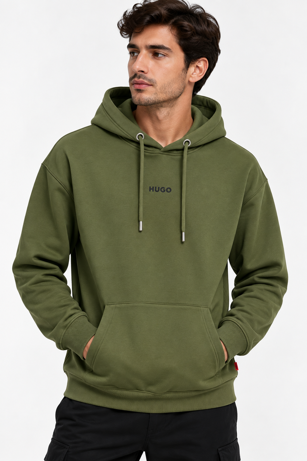 Hugo Boss Hoodie Olive Ma-255 Olive Green Hoodie M / Olive Green