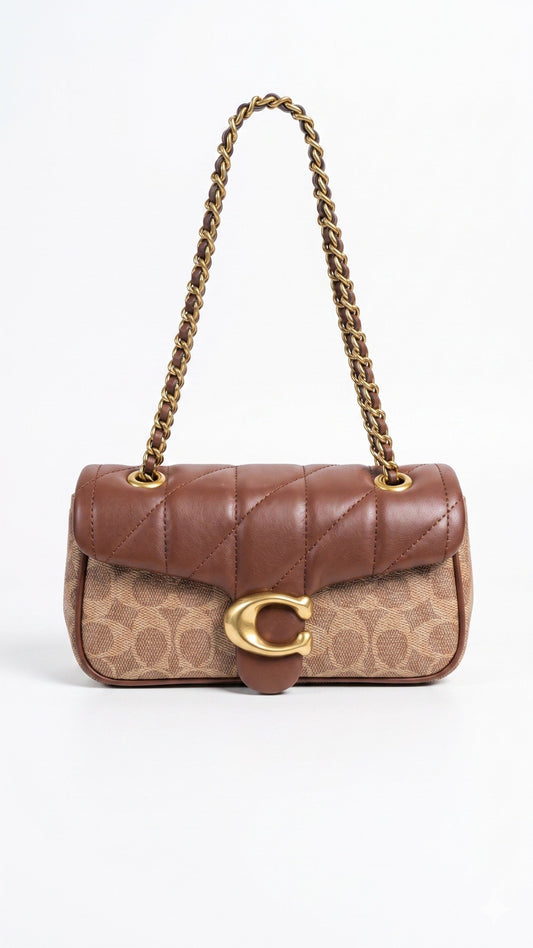COACH BAG BRN&BGE BROWN&BEIGE