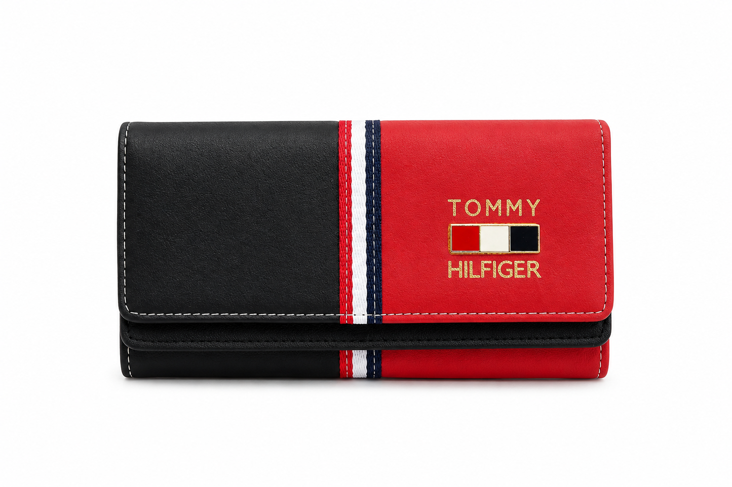 TOMMY HILFIGER  PORTMONE BLK&RED black&red