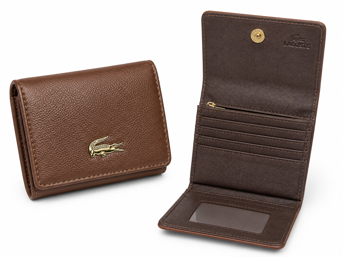 LACOSTE  PORTMONE 60018-9 COFFEE coffee