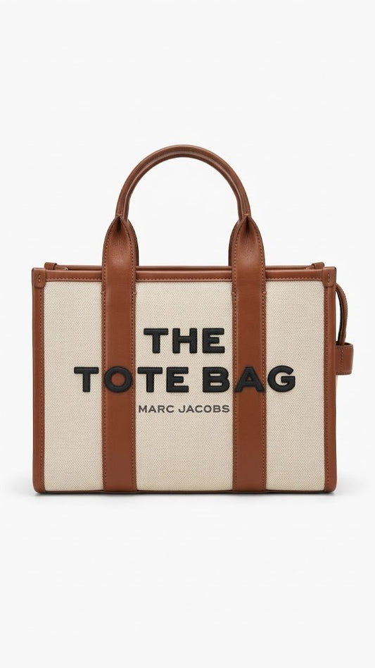 Tote Bag Marc Jacobs 6156-2 Beige & Brown & Black Big Bag (28) Beige & Brown & Black
