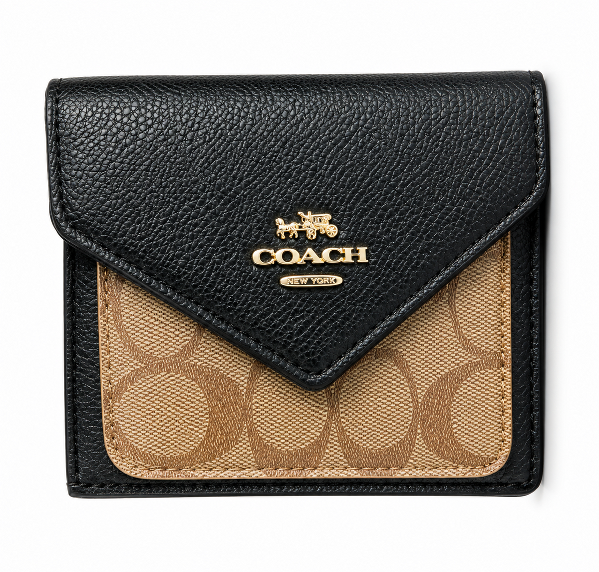 Coach Portmone 60018-16 Black & Beige Black & Beige