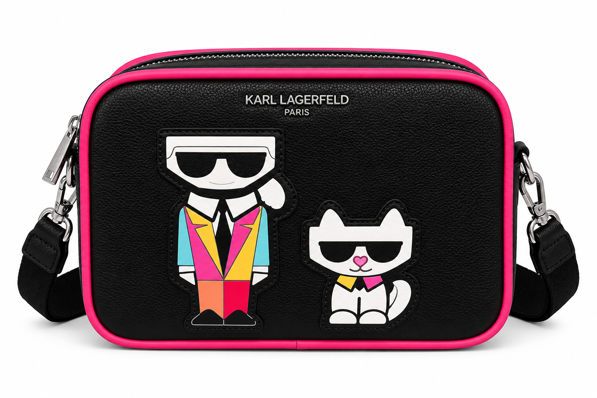Karl Lagerfeld Bag Blk&Pink 01 Black & Pink Medium Bag Black & Pink