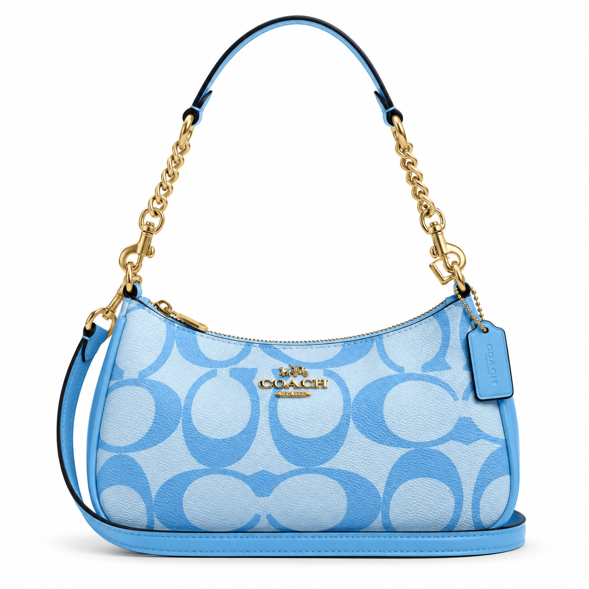Coach Bag Blue 8907 Small Bag Blue