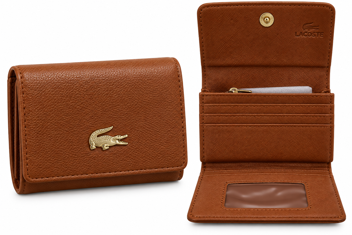Lacoste Portmone 60018-9 Camel Camel Brown Camel Brown