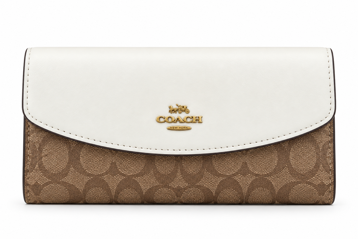 Coach Portmone 106-5 White & Beige White & Beige