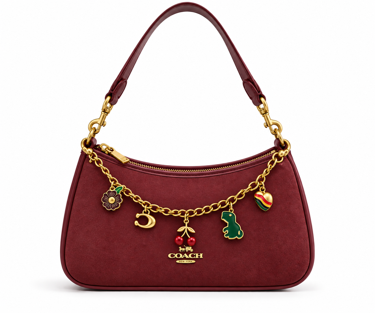 Coach Bag 8909 Bordo Medium Bag Bordo