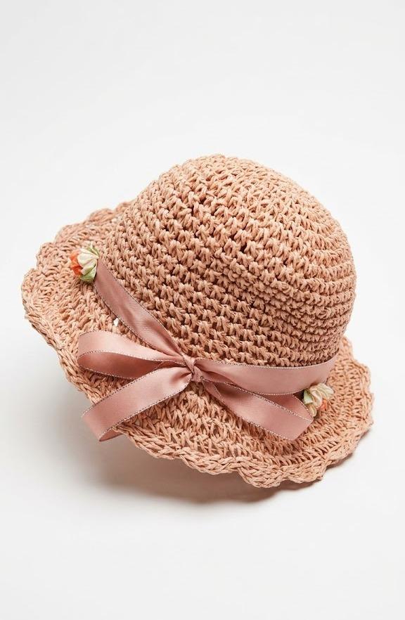 Straw Hat Summer Brown Brown