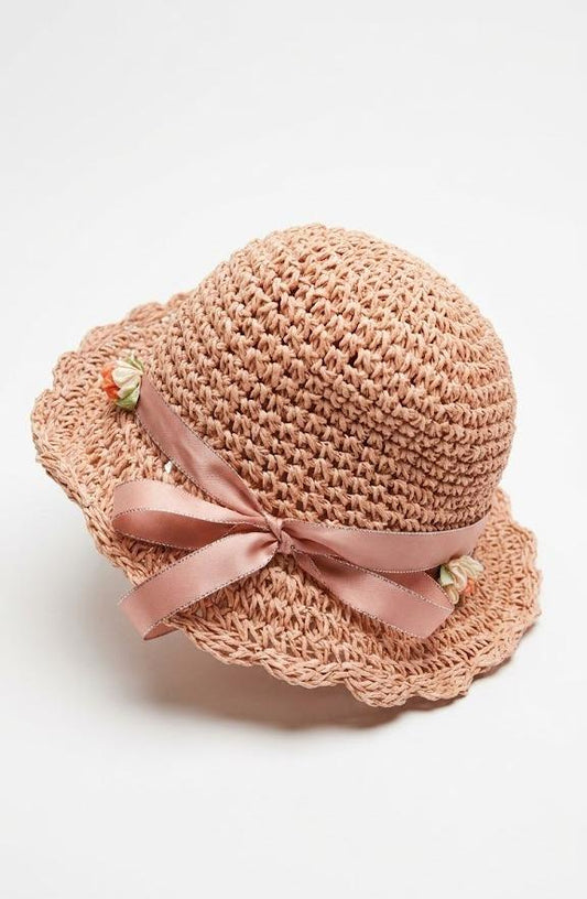 Straw Hat Summer Brown Brown