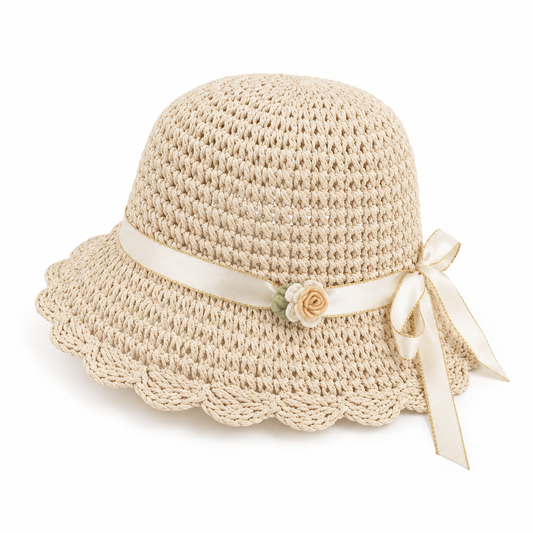 Straw Hat Summer Beige