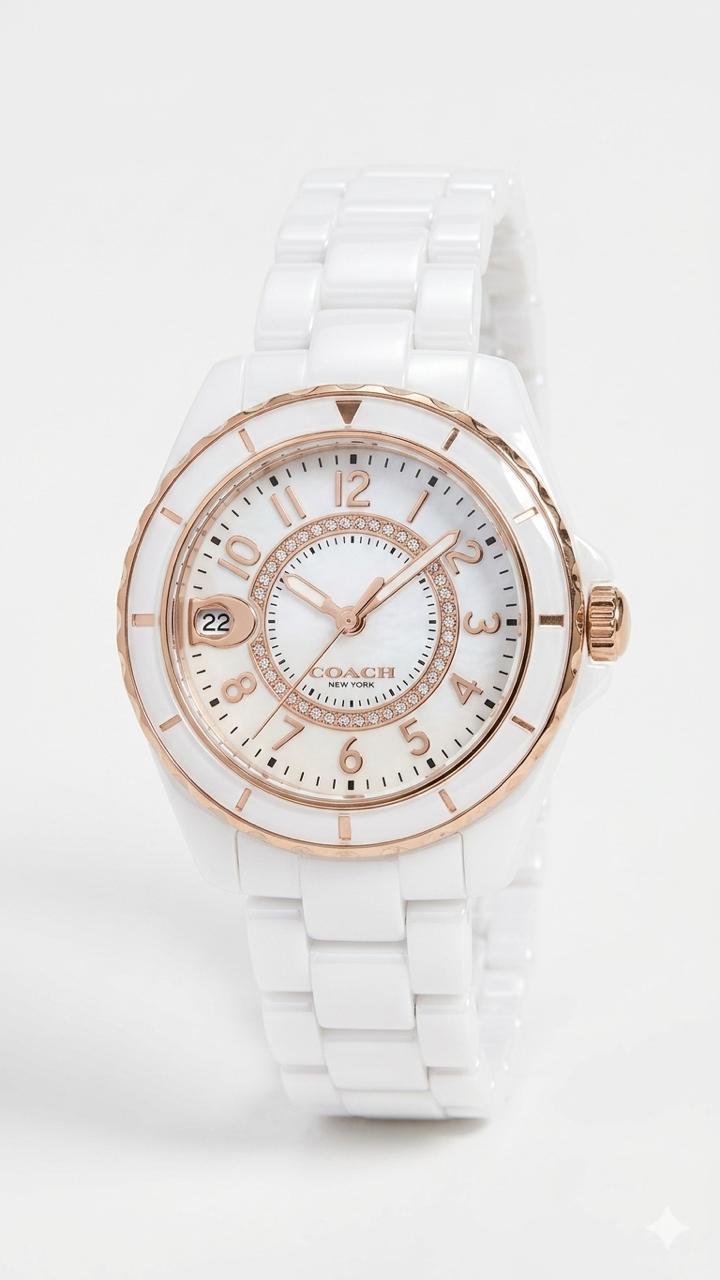 coach Watch white White