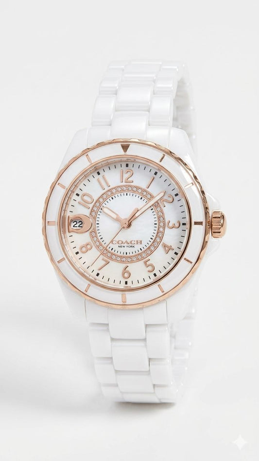 coach Watch white White