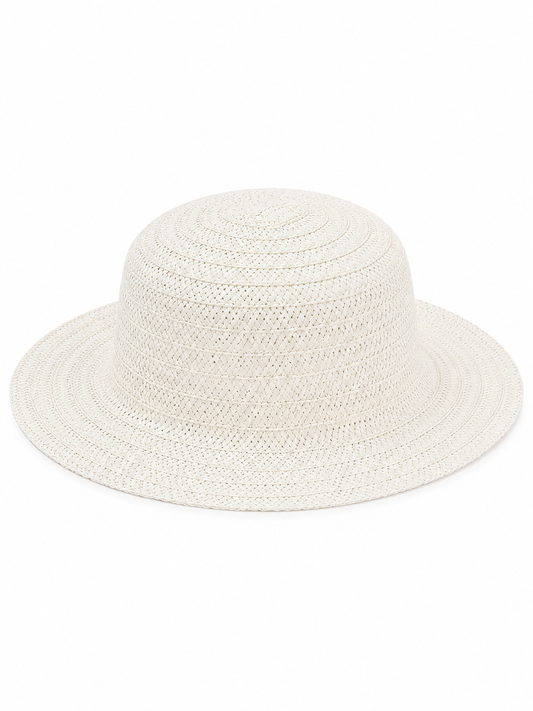 HAT BASIC STRAW CLOCHE HAT BEIGE 065 beige