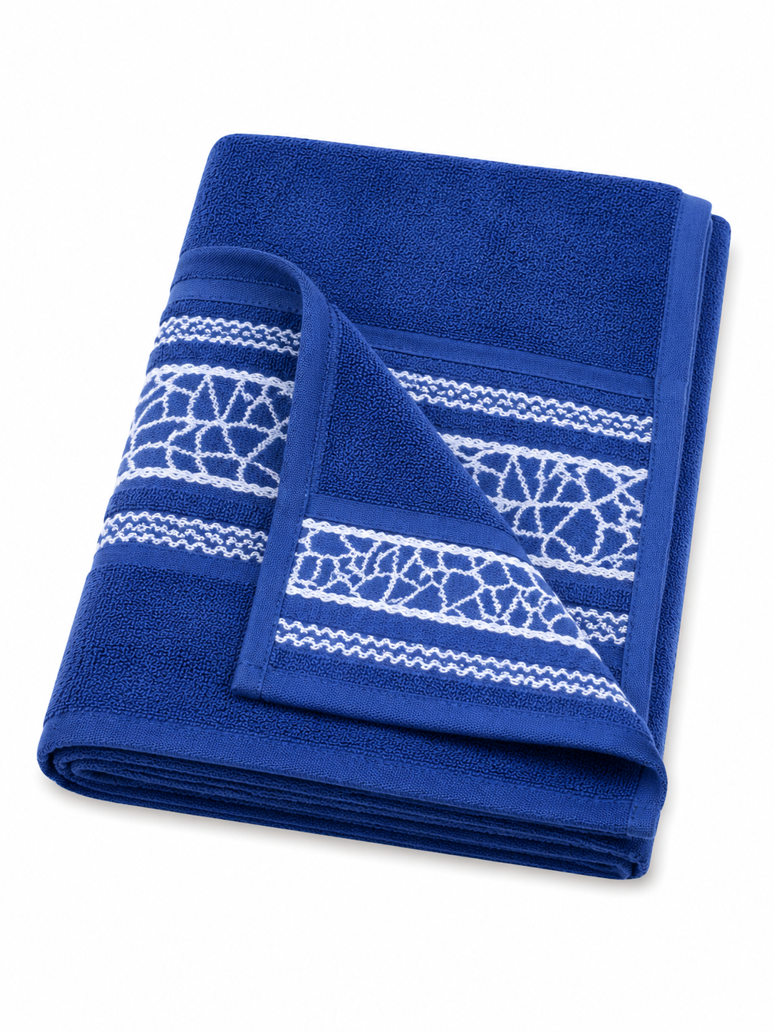 TOWEL BLUE&WHT 60*40 blue&white