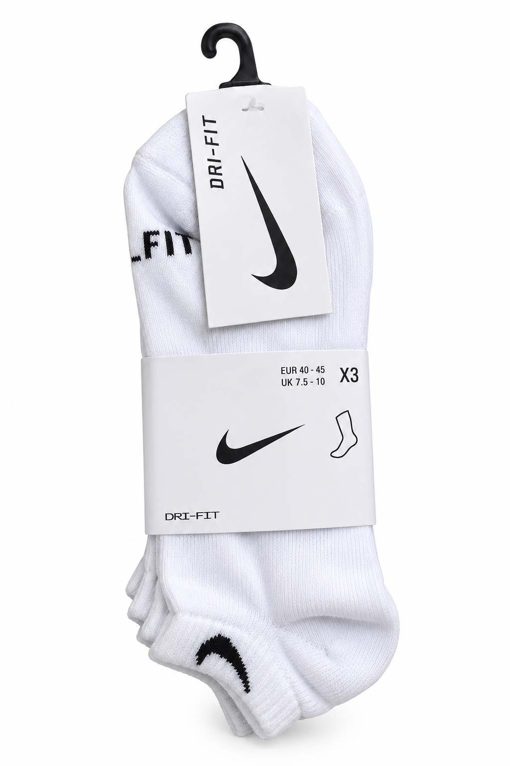 Nike Socks White 01 Small White