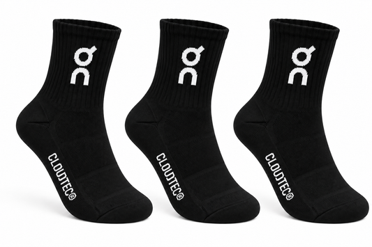 On Cloud Socks Mid Black Medium Black