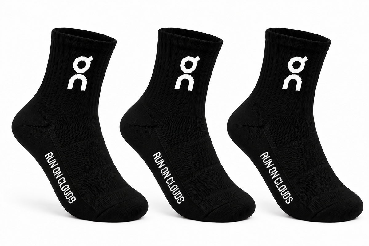 On Cloud Socks 613 Black Medium Black