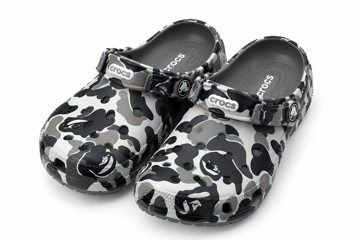 Crocs Classic Clog Grey&Multi Grey & Multi Clog 8 / Grey & Multi