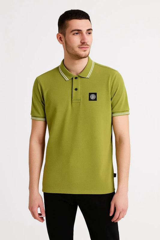 Stone Island stretch-cotton-piqué polo shirt
