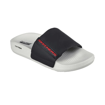 Men Sckechers Hyper Slide Black&White / 40