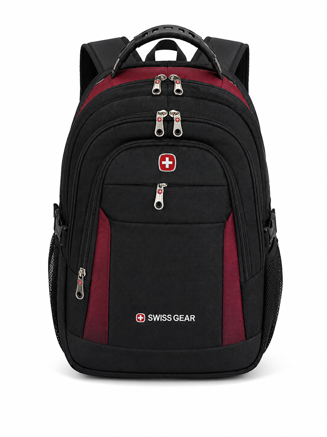 SWISS BACKBAG BLK&RED 6619 black&red