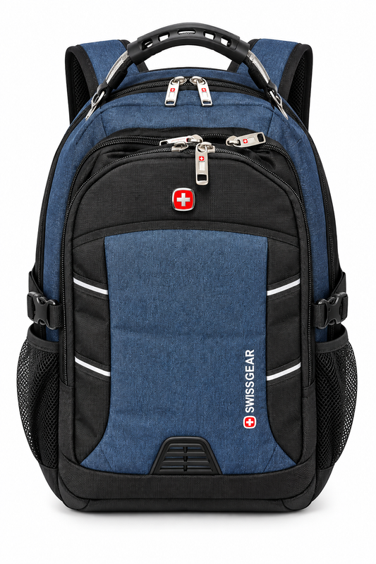 Swiss Backbag Blk&Blue 6083 Black & Blue Backbag Black & Blue